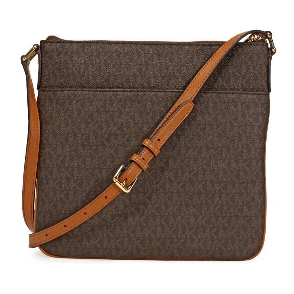 MICHAEL KORS Women’s Handbag Crossbody Logo Bag Brown Acorn AUTHENTIC - Picture 5 of 15